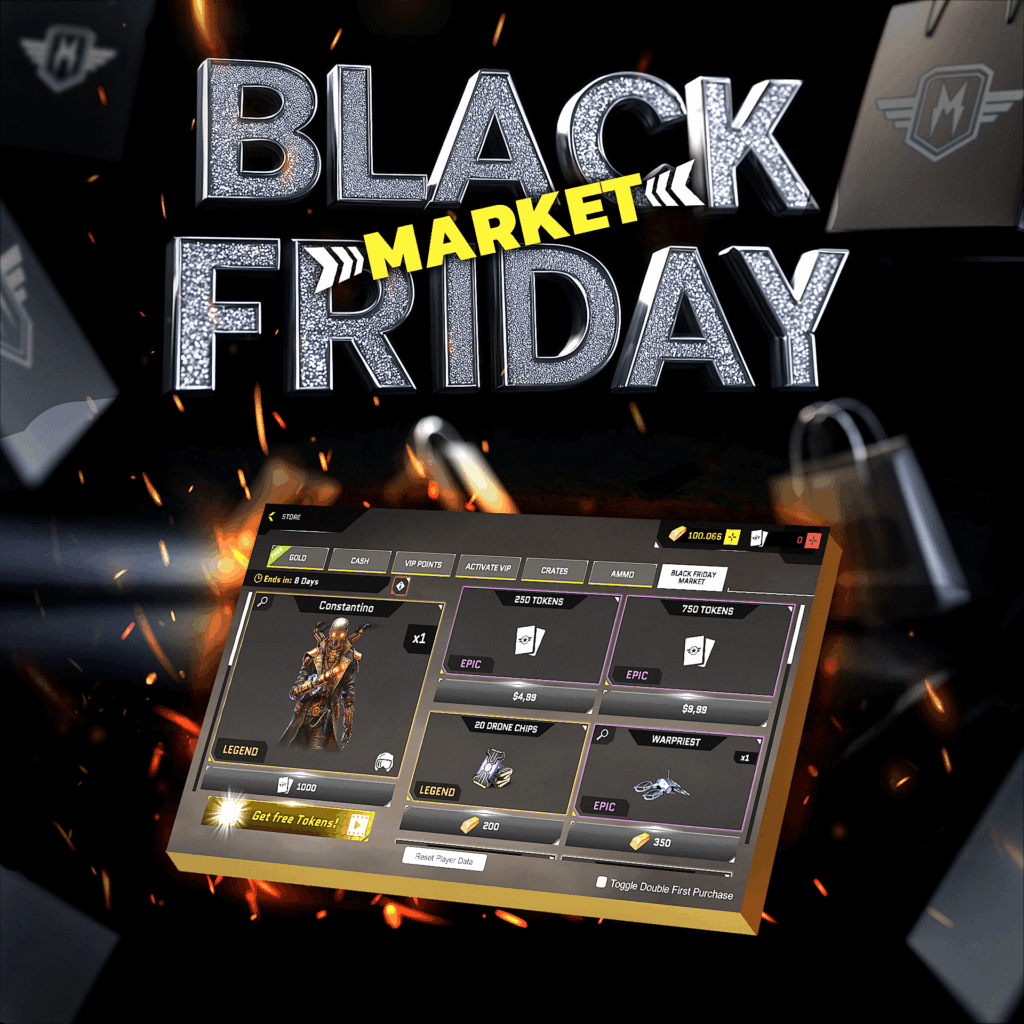 The Black Friday Market is NOW LIVE in Massive Warfare!