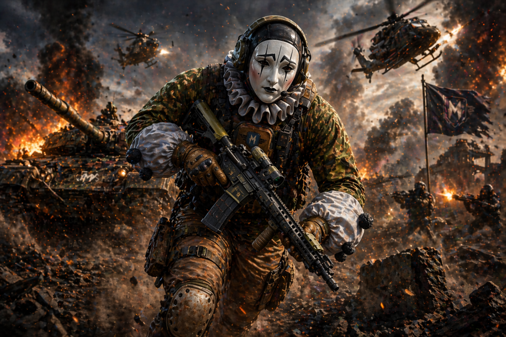 PIERROT ARRIVES: THE SAD CLOWN IS HERE