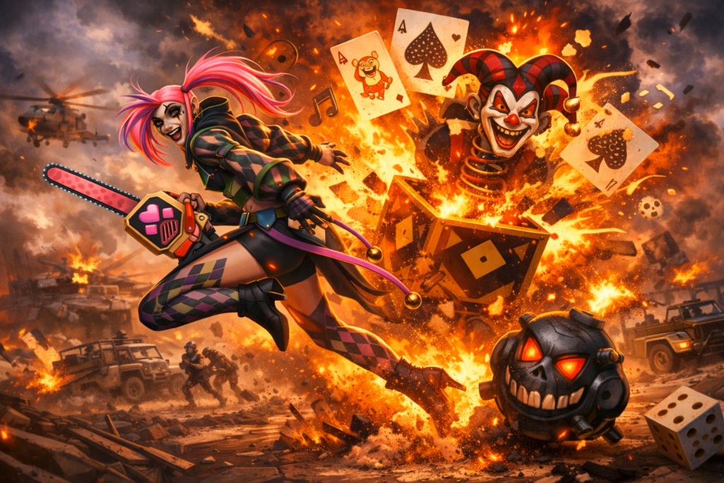 MEET SCARAMOUCHE THE QUEEN OF CHAOS