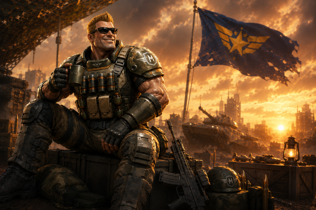 ARMSTRONG ARRIVES: A SMILE IN THE FACE OF WAR 4 ARMSTRONG ARRIVES: A SMILE IN THE FACE OF WAR