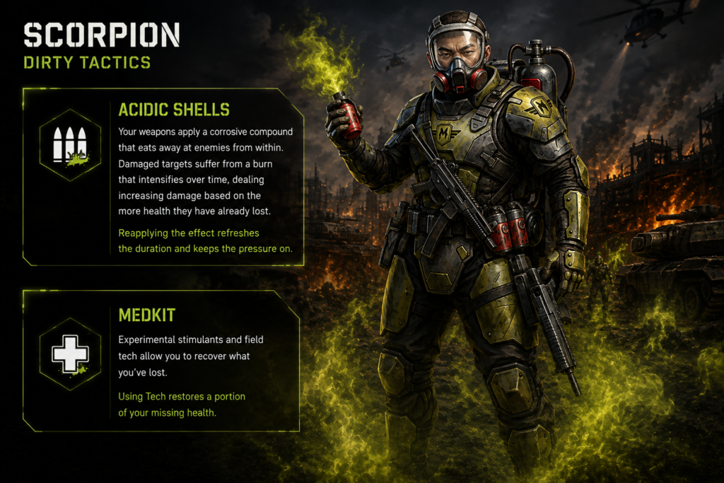 SCORPION ARRIVES: SCIENCE WITHOUT MERCY